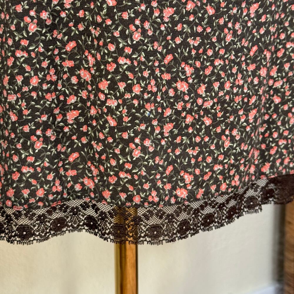 Y2k Floral Babydoll Dress Dolly Kei Cottage Prairie Shabby Chic Coquette S 6 - Picture 4 of 6